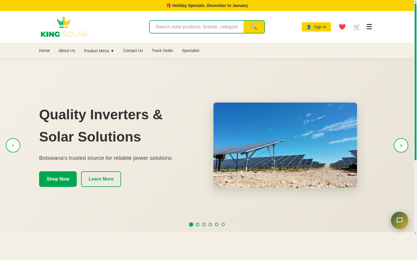 King Solarman Frontend